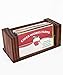 Wood Business Card Holder - Premium Desktop Display Stand with Acrylic Front - Handmade - 70 Card Capacity - 2.4 x 4.5 Inches (Stain)