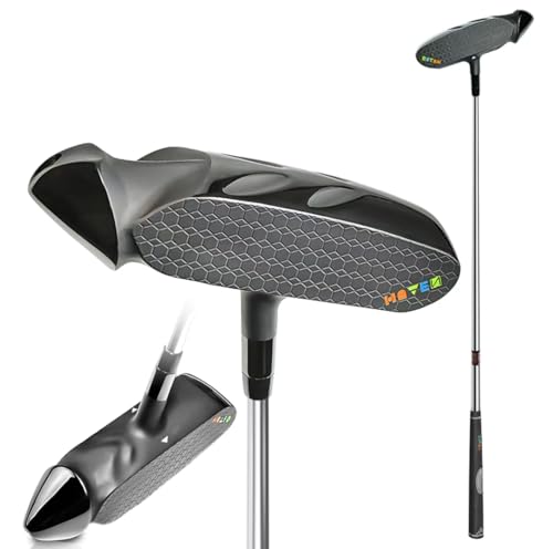 HUAEN Golf Putter Universal Putter for Right and Left Handers Silicone Non-Slip Golf Grip for Men and Women Center of Gravity with Alignment Aid