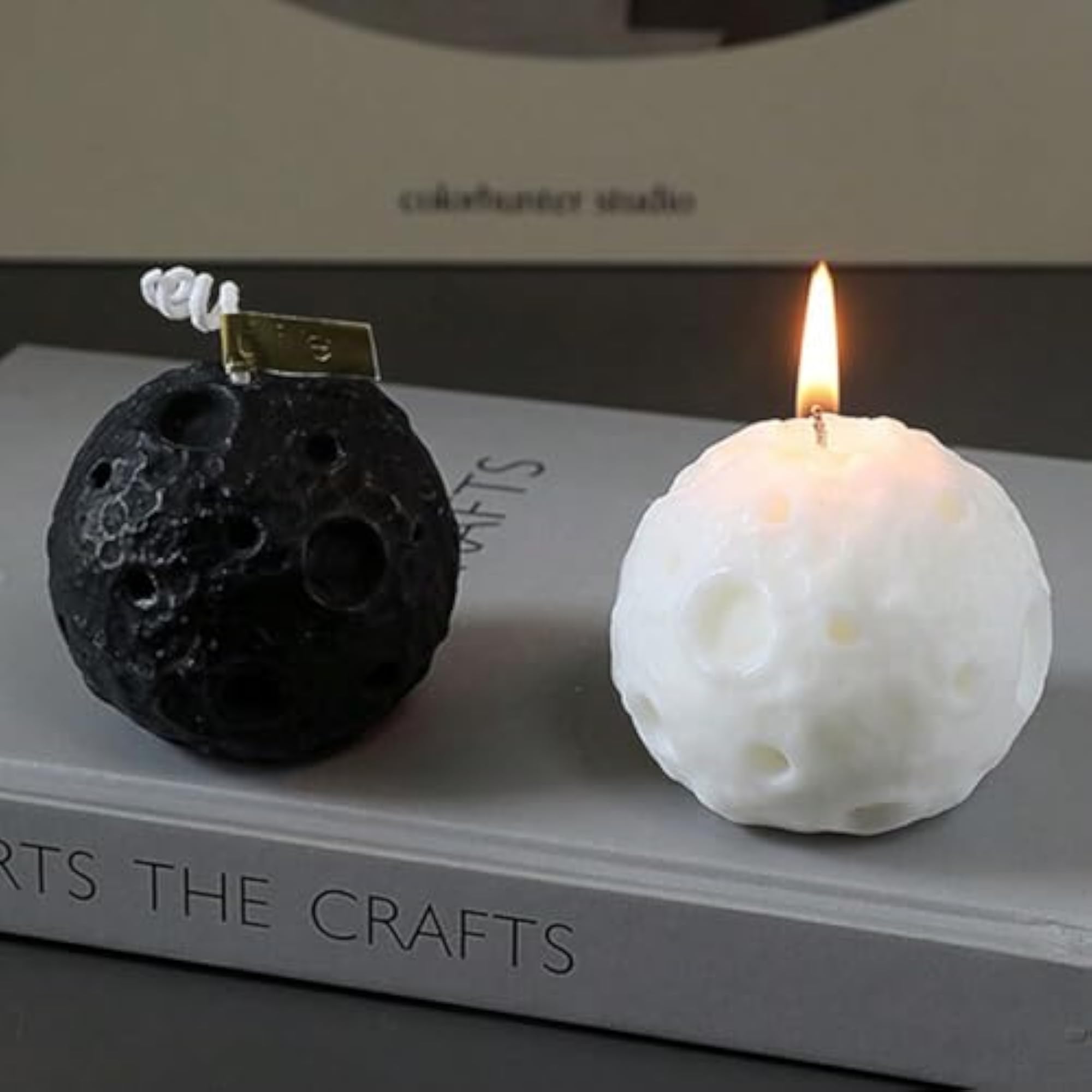Moon Round Shape Scented Candle, Home Decor Gift