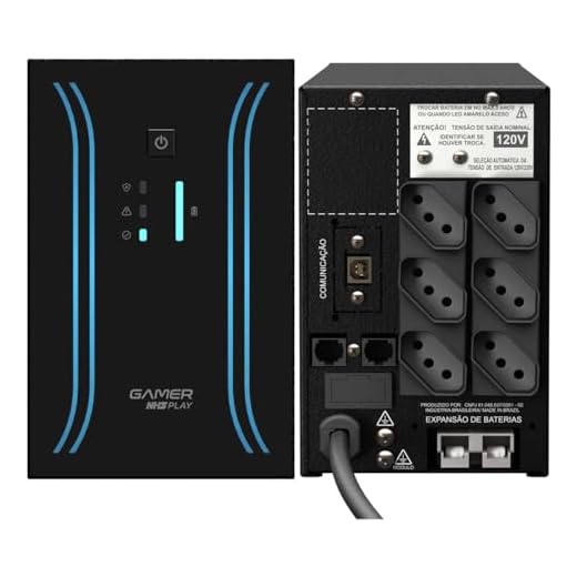 Nobreak NHS Gamer Play Senoidal 1000VA Ent.Biv S.120V Bat 2x7Ah C/Protetor Eth/USB