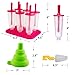 BAKHUK Popsicle Molds 3 Sets Ice Pop Molds Ice Pop Maker with Funnel and Brush, 3 Colors, Reusable Easy Release Ice Pop Maker, Popsicle Mould Frozen Ice Popsicle Maker