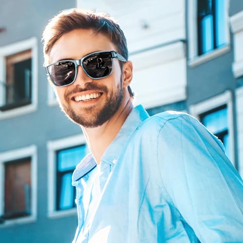 Image of Polarized Sunglasses Fit Over Glasses for Women Men, Oversized Square Sun Glasses UV400 Protection