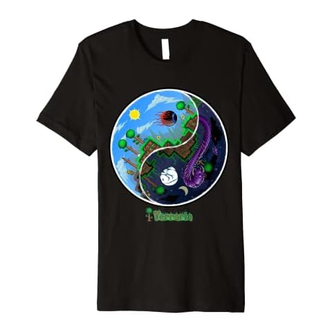 Terraria T-Shirt: Night and Day Cover