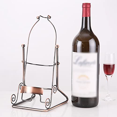 Soporte para botellas de vino de hierro forjado miniatura 4