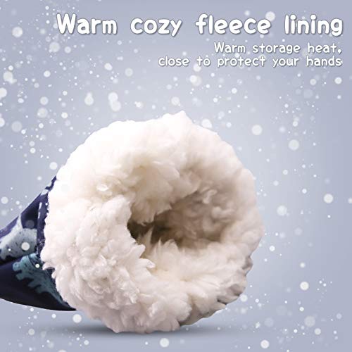 image for RAOEXI Baby Boys Waterproof Mittens Toddler Girls Winter Snow Gloves K
