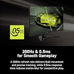 msi MAG MAG 274CF E20 27-inch 1920 x 1080 (FHD) Gaming Monitor, 200Hz, Adaptive-Sync, HDMI, DisplayPort, VESA Mountable, Tilt, Height Adjustable, Speaker, 0.5ms, Black