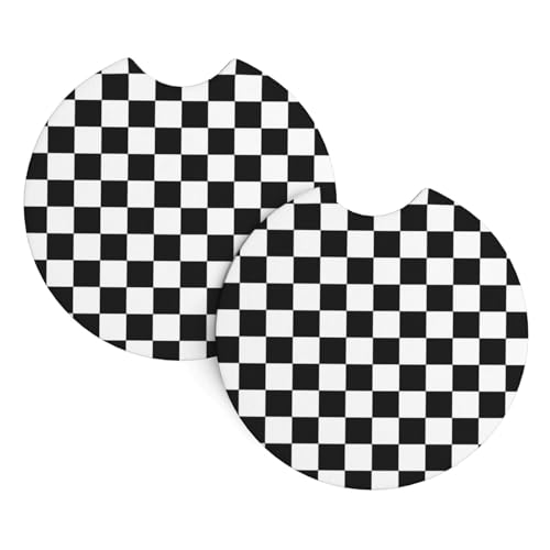 Portavasos para carro negro 2 unidades goma absorbente miniatura 1