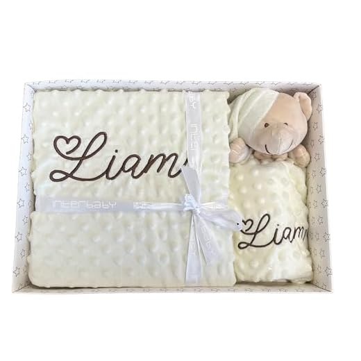 Set de Manta + Dou dou Personalizado con nombre bordado- Danielstore