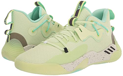 adidas Tênis de basquete unissex Harden Stepback 3, Limão mágico/preto/preto, 8 Women/8 Men