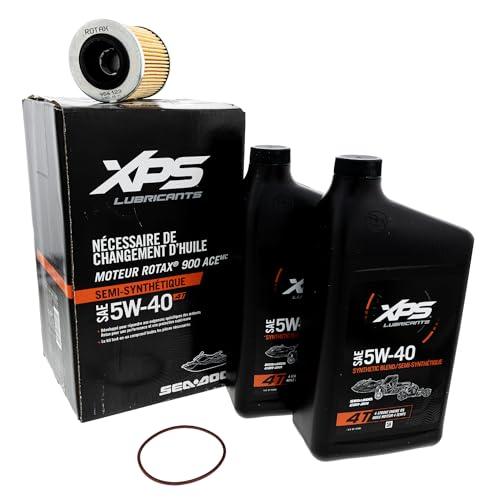 Sea-Doo 4T 5W-40 Synthetic Blend Oil Change Kit for Rotax 900 ACE engine