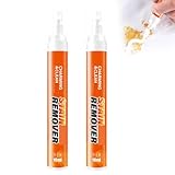 Removedor de manchas portátil sin lavado para ropa, bolígrafo removedor de manchas y limpiador de manchas, removedor de manchas portátil para ropa, adecuado para todo tipo de telas (2 piezas)
