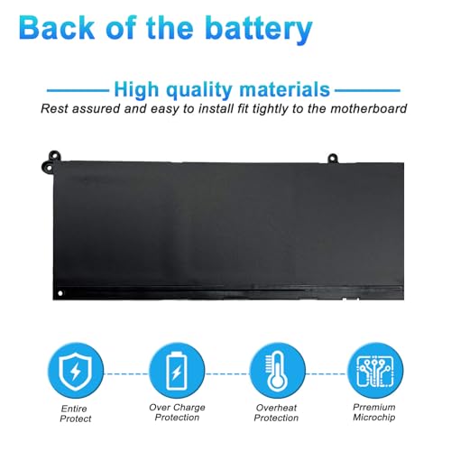 Image of 41Wh G91J0 Laptop Battery for Dell Latitude 3520 3420 3320 3330 Inspiron 3510 3511 3515 5310 5410 5418 5510 5515 5518 14 Plus 7420 7415 2-in-1 Vostro 5620 5625 Series JGCCT N9XX 0PG8YJ FH3K2