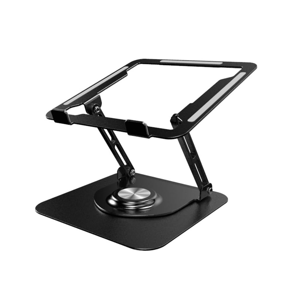 Support ordinateur portable pliable surélevé aluminium Svart - 4