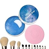 Sapone Per Lavare Pennelli Da Trucco - Balsamo Lavante per Blender con Pad | Detergente per Pennelli Beauty - Ideale per Toeletta Routine Quotidiana Viaggi Casa e Salone di Bellezza