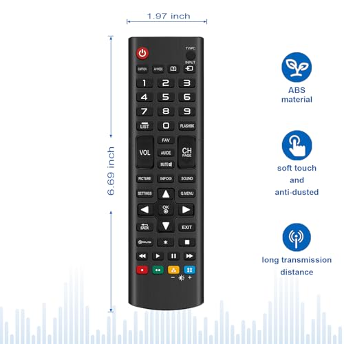 Télécommande TV LG AKB73715678 pour écran LED de rechange sans configuration - 6