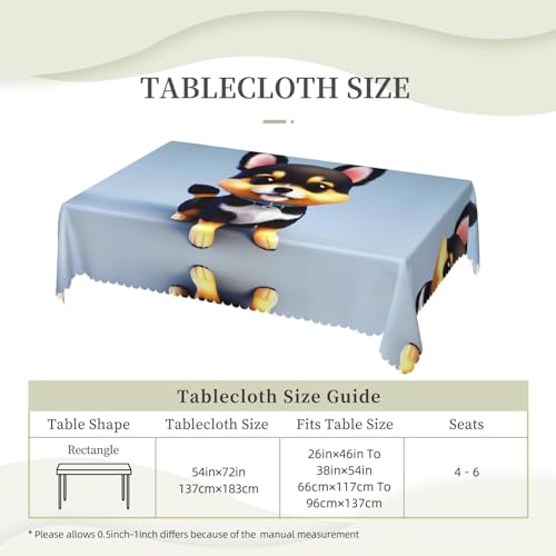 Nappe carrée lavable pour protéger la table de cuisine pendant les fêtes
