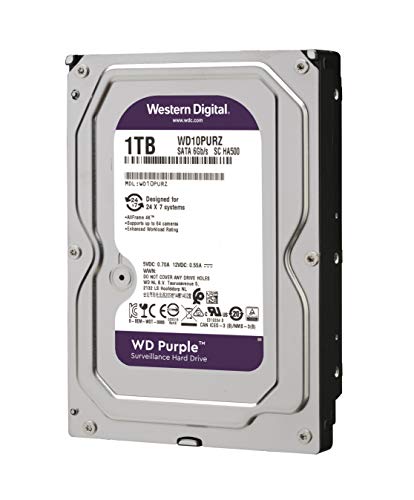 Western Digital 1TB WD Purple Surveillance Internal Hard Drive HDD - SATA 6 Gb/s, 64 MB Cache, 3.5" - WD10PURZ - Image 3