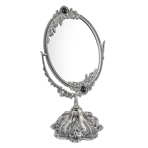 Miroir de table rétro Beaupretty métal miroir maquillage pivotant support