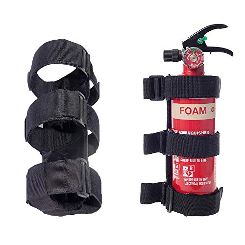 Adjustbale Roll Bar Fire Extinguisher Holder 3 lb for All Series of Jeep Wrangler Fire Extinguisher Holder,for ATV/UTV Fire Extinguisher Mount, for Jeep Bracket Fire Extinguisher Mount