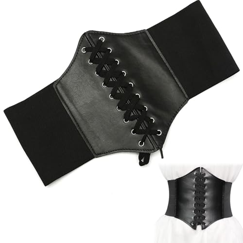Corset Belt, Vintage Leather Elastic Renaissance Waist Corset, Halloween Costumes for Cosplay, Daily Wear Renaissance Belt for Women Waist3