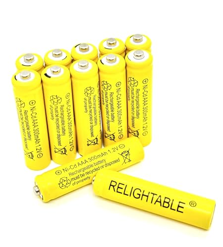 Piles rechargeables AAA NiCd pour remplacer les batteries usées de vos lampes