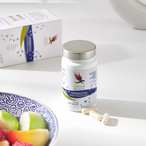 Carnium Botanicals Unibiotic Saccharomyces Boulardii – 5 Mrd. Kulturen – Kulturen Komplex – 30 Vegane Kapseln - Laktosefrei, ohne Zucker & Konservierungsstoffe