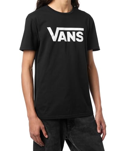 Vans Mens Classic Drop V Short-Sleeve Crew Tee Black/White Large