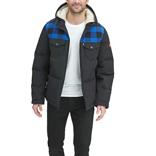 Image of Levi's Men's Performance Hooded Puffer Trucker Jacket (Regular & Big & Tall Sizes)