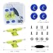 DisplayMore 19PCS Fingerboard Skateboard Bearing Wheels Tool Set, Yellow Trucks & Blue Spherical Fingerboard Bearing Wheels & Nuts & Screw & Screwdriver