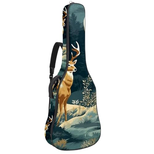 Housse guitare acoustique imperméable anti-choc avec poches de rangement