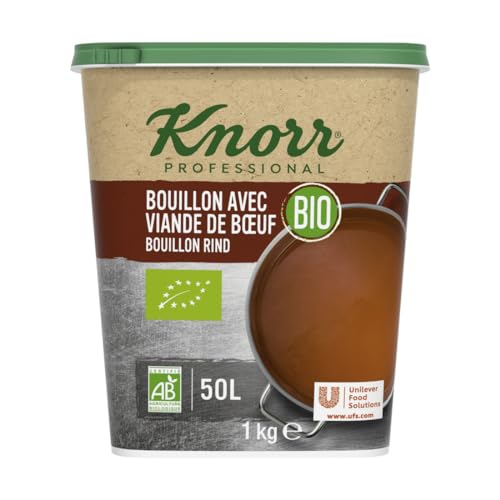 Knorr Bouillon avec viande de Boeuf Bio 1kg jusqu'à 50L