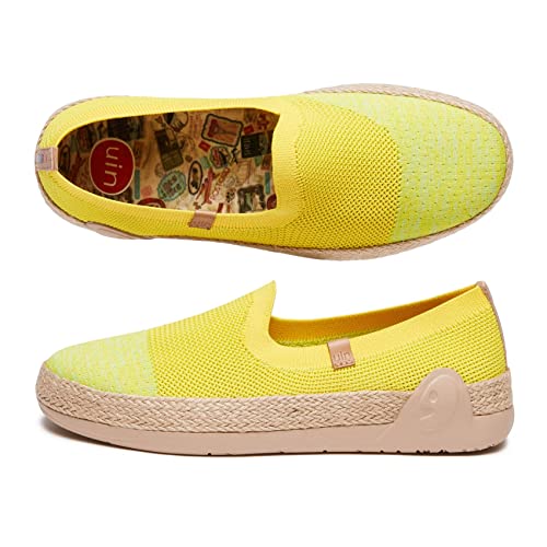 Image of UIN Shoes for Women Slip On Sneakers Comfortable Lightweight Barefoot Travel Art Painted Casual Loafers