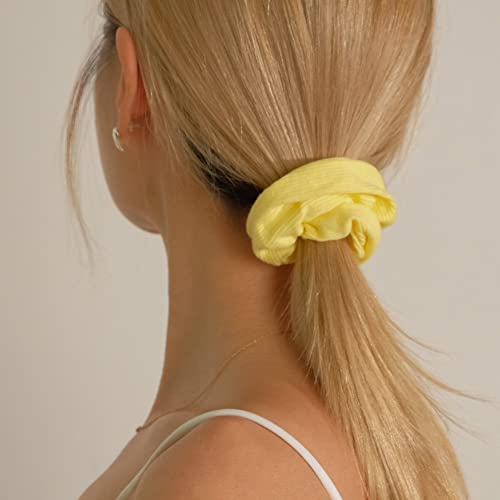 Viewlap 30 Pcs Bright Color Scrunch Set Chiffon Silk Organza Check Ponytail Up Style Hair Tie For Women #TOP7