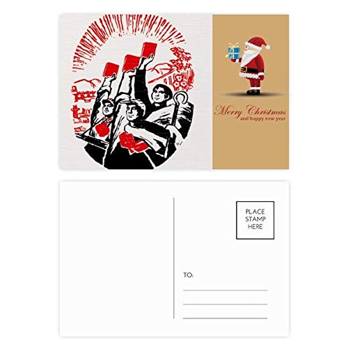 Cartes postales de Père Noël lot de 20 pour vœux du monde agricole