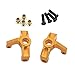 sharprepublic 1 Paar RC Metall Lenkung Tasse für 1:12 1:14 Wltoys 124018 124019 144001 Modell Buggy LKW Auto Ersatzteile - Gold