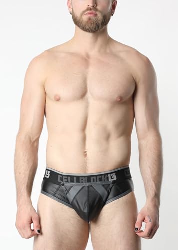 CELLBLOCK 13 Jockstrap Hommes Snap Up Slip Gris - 2