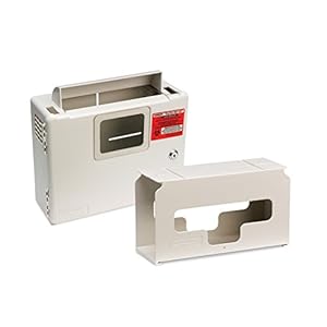 5qt Wall Enclosure Sharps with Glove Dispenser