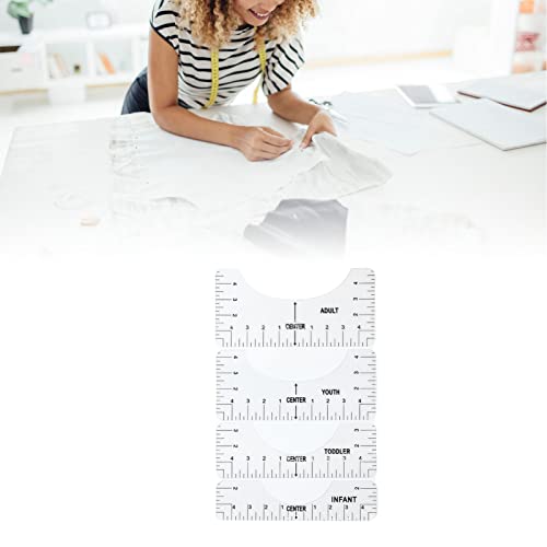 Guía De Regla De Camiseta Para Alineación De Vinilo, Plantilla De Medición De Camiseta Para Prensa De Calor, Reglas De Camiseta Para Centrar Diseños, Logotipo De Bolsillo Para Cricut, Prensa De Calor,