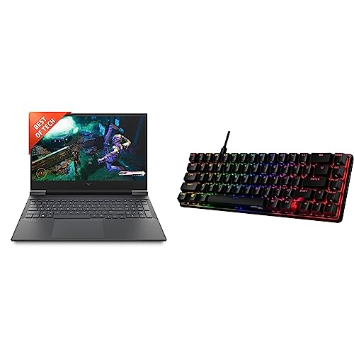 Image of HP Victus Gaming AMD Ryzen 5-5600H Processor 16.1 inch(40.9 cm) FHD Gaming Laptop & Alloy Origins 65 Red Switch