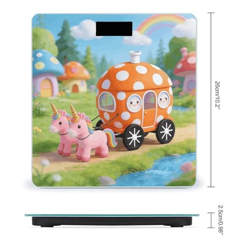 Báscula digital precisa estilo Orange Polka Dot hasta 180 kg miniatura 2