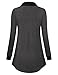 VALOLIA Tunic Tops for women Loose Fit Womens 2025 Fall Fashion Quarter Zip Sweatshirts Half Zip Casual Long Sleeve V Neck Pullover Tops Dressy Sweatshirts for Women Plus Size Carbon Gray XX-Large
