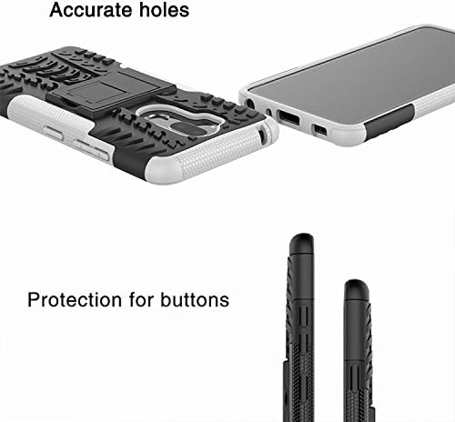Yiakeng LG G7 Case, Dual Layer Shockproof Wallet Slim Protective with Kickstand Hard Phone Case Cover for LG G7 ThinQ 6.1" (Blue)