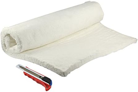 HM&FC 1"x 24"x 31" Ceramic Fiber Insulation Blanket 2400F for QuadraFire Wood Stoves, & More.