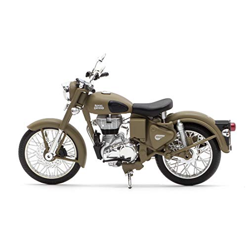 Image of Royal Enfield Plastic Mini 3D Scale Model /Miniature (Desert Storm), Brown