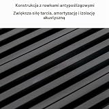 8 sztuk klimatyzatory gumowe tłumiki wibracji, poduszka wstrząsowa do klimatyzacji, nóżki antywibracyjne uchwyt klimatyzatora, do zewnętrznego podzielonego skraplacza klimatyzatora, 47 x 47 x 8