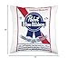 Pabst Fashion Label - Vintage Blue Ribbon Artwork Throw Pillow