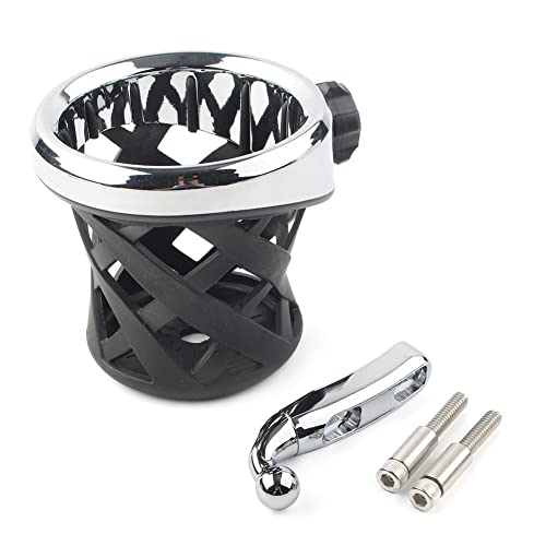 Portavasos para moto de aluminio y goma cromado miniatura 4