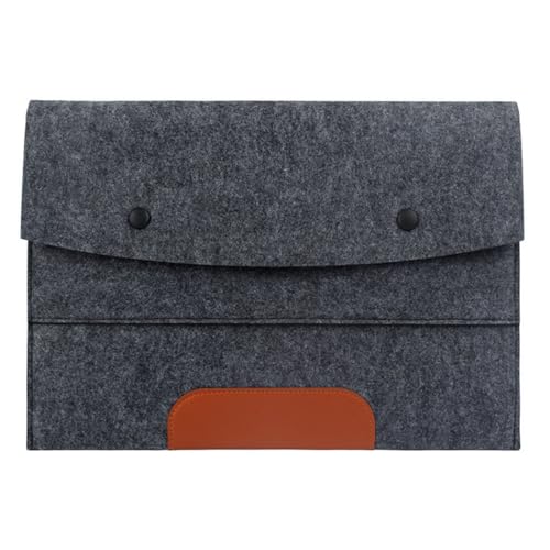 Funda protectora de fieltro para laptop, ligera, delgada, compatible con Apple iPad Air Pro de 10.9, 11.6 y 11.9 pulgadas, Amazon, Microsoft Surface Go, Samsung Galaxy Tab (gris oscuro, 11 pulgadas)