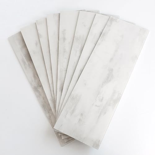 Image of BeNice Peel and Stick Backsplash for Kitchen Tile,Peel and Stick Tiles for Walls Tile Stickers Waterproof Marble Tile Backsplash 3.85 inchx11.73 inch(16Tiles) Rustic Gray