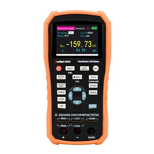 RUOSHUI 4080/4082 Hand held 5 digits Manual Auto Range LCR meter 20Mohm Resistance 2000H Inductance 20mF Capacitance 5V lithium batter(RUOSHUI 4080)